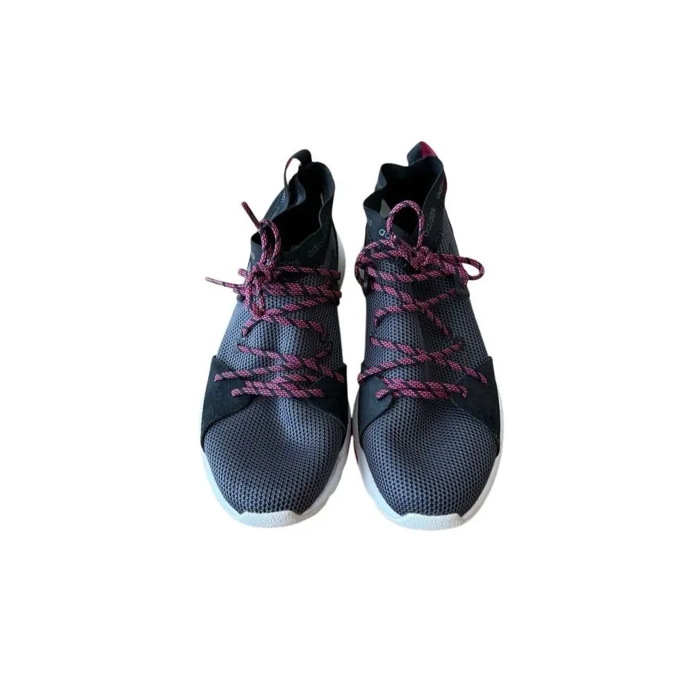 Adidas Womens Black Pink Quesa Cloudfoam Ortholite Running Sneakers Size 8.5